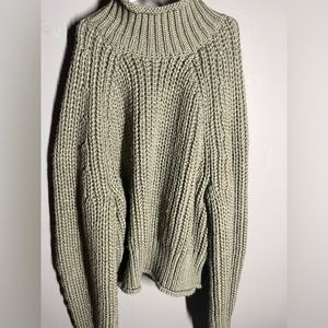 Super cute blueish green turtle neck sweater